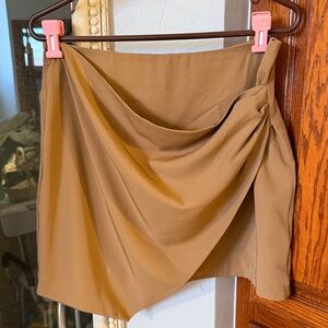Tan Drape Skirt